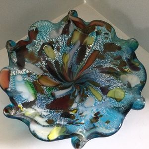 Vintage Murano Art Glass Ashtray